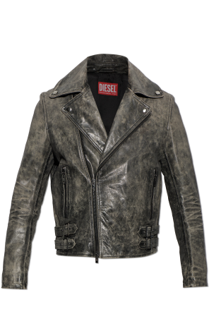 Dsquared2 Leather jacket with a 'vintage' effect | Men's | Vitkac